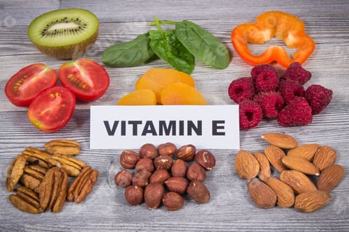 Preview: Nutritious food containing natural vitamin E and minerals. Healthy eating