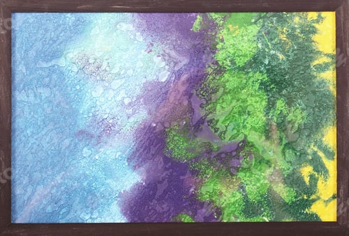 Preview: Bright Wax Background Melted On Paper
