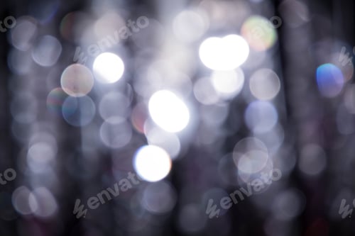 Preview: Christmas background. Festive abstract with bokeh defocused lights