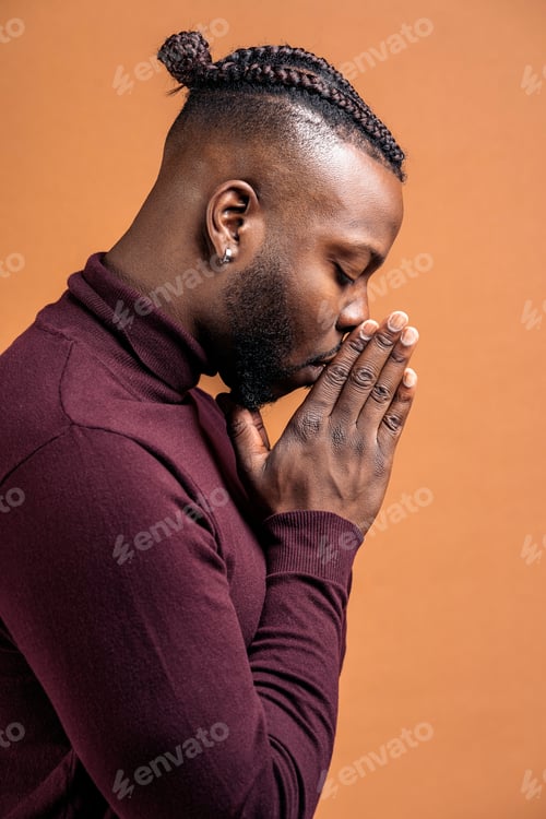 Preview: Handsome Black Man in Studio Shot