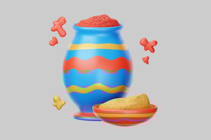 Vista previa: Vaso y cuenco de aventuras pintados