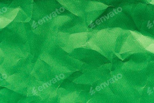 Preview: Crumpled Paper Texture Dark Green Background