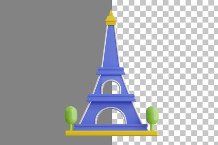 Preview: Eiffel Tower 3D Icon