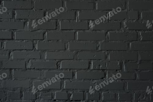 Preview: close-up view of black brick wall textured background