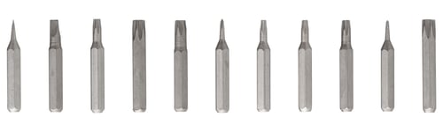 Preview: set screwdriver attachments different sizes on isolated or white background