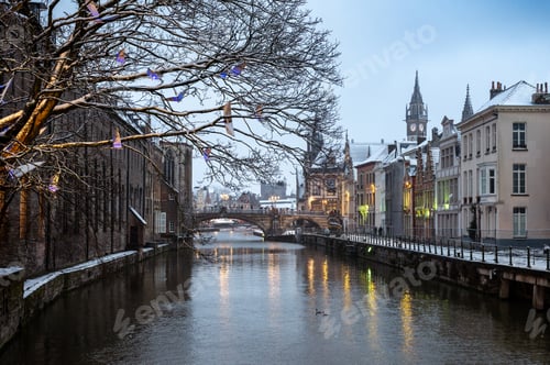 Preview: The outdoors in Ghent during the winter.