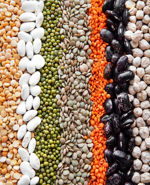 Preview: Food background with different legumes