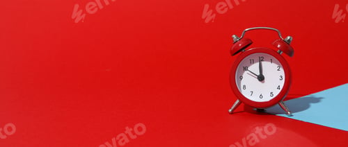 Preview: Concept of sleep and wake up with alarm clock