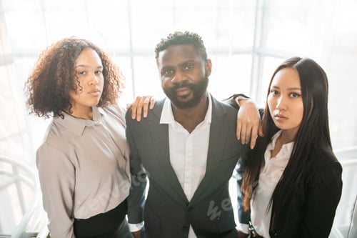 Preview: Multi-ethnic colleagues posing together