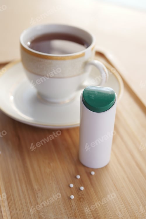 Preview: artificial sweetener container on table
