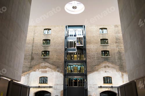 Preview: Exterior of modernised industrial warehouse