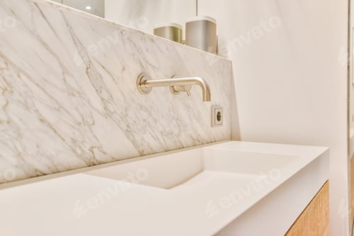 Preview: Close up of luxury faucet