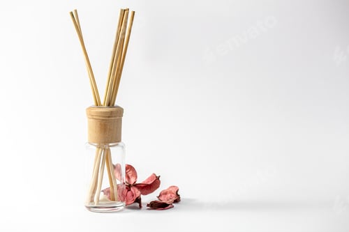 Preview: Incense sticks for the home on a white background isolated.