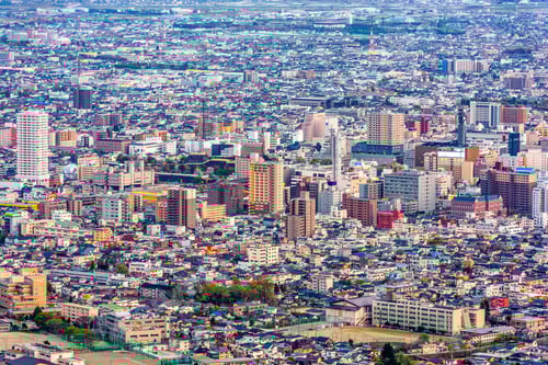 Preview: Kofu, Japan Aerial City Skyline