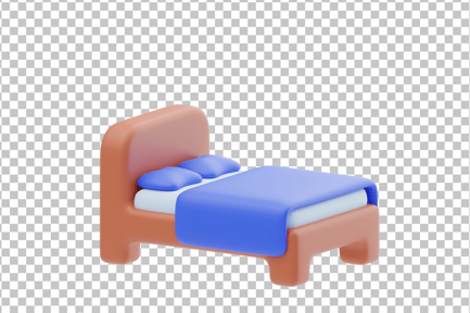 Aperçu: Icône 3D du lit