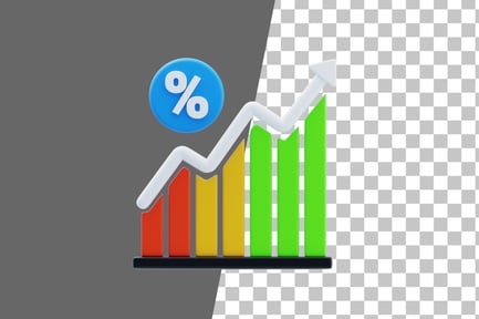 Preview: Growth Rate 3D Icon