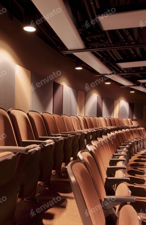 Preview: A detail of the audience seating at a live performance theatre.