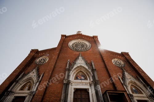 Preview: Ossuary Temple of Bassano del Grappa Seen From The Street In Vicenza, Veneto, Italy