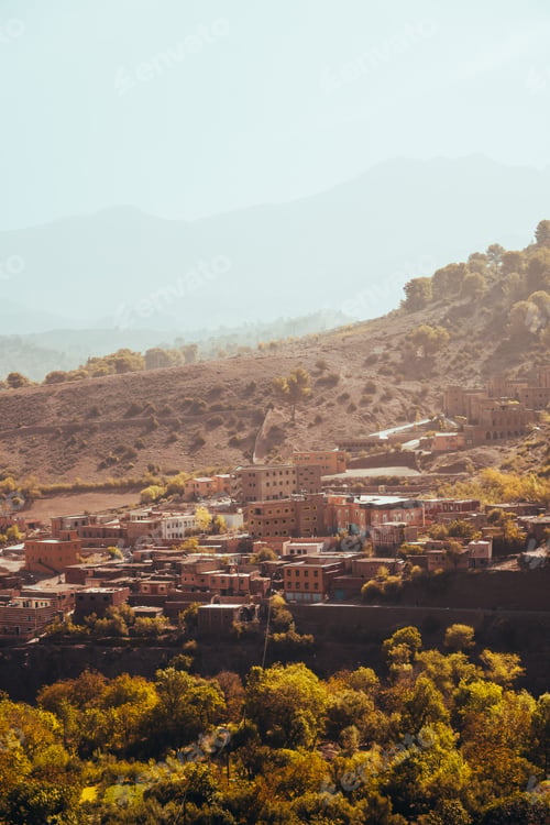 Preview: Nature, rocks, houses and mountains in Atlas Mountains Morocco