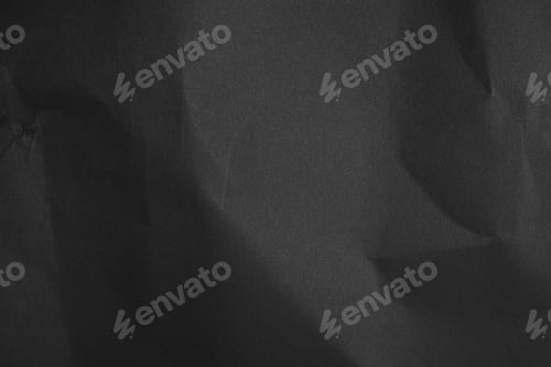 Preview: black crumpled paper texture background