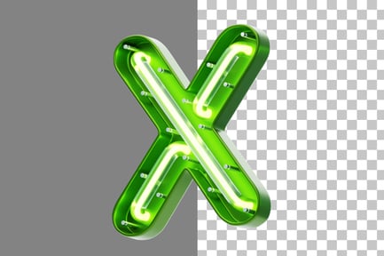 Preview: Neon X 3D Icon
