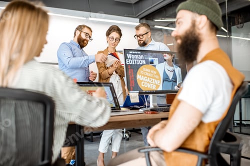Preview: Creative people working in the office