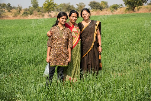 Preview: Indian farmer family in their farm