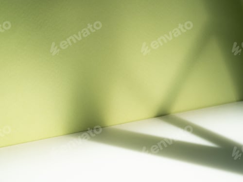 Preview: Green background light shadow leaves abstract