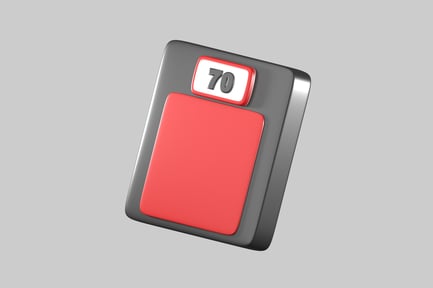 Preview: Digital bathroom scale red