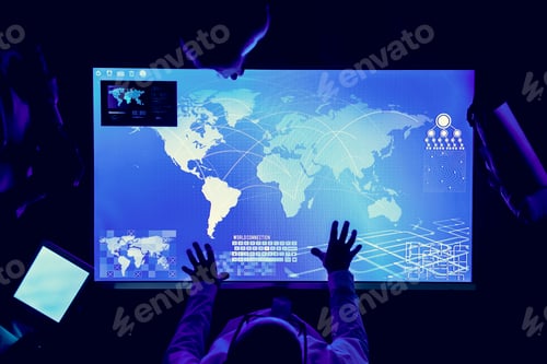 Preview: World connection meeting at cyber space table