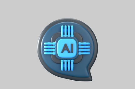 Preview: Ai chat bubble tech icon