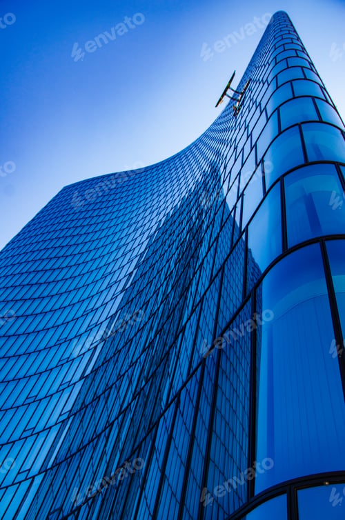 Preview: Modern architecture buildings in Vienna Austria Europe metal glass and concrete