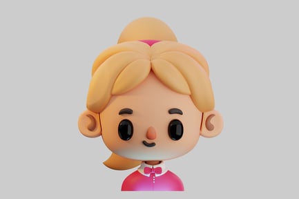 Preview: Cartoon girl character design