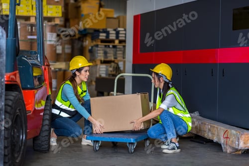 Preview: worker work at factory site check up products in site.