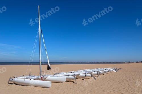 Preview: The beach at Chatelaillon Plage near La Rochelle in the Charente-Maritime department of southwest