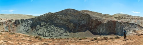 Preview: Photographer takes pictures of a beautiful mountain