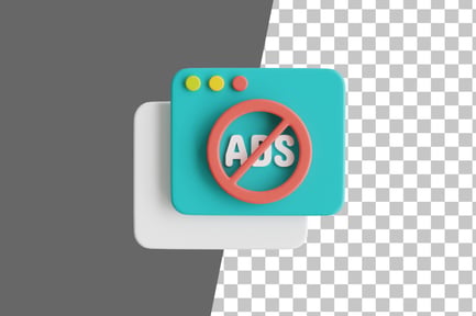 Preview: Ad Blocker 3D Icon