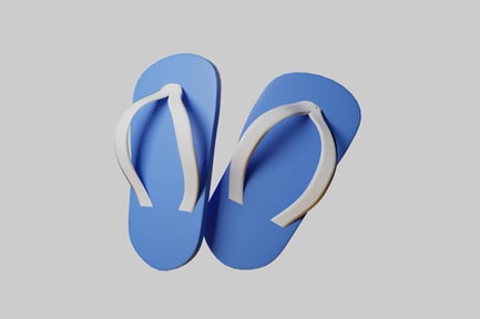 Preview: Curved white straps (footwear)