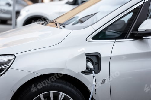 Preview: EV charging station for electric car, concept of green energy, eco power produced from sustainable