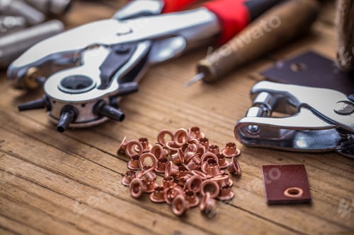 Preview: Eyelet punch and rivets