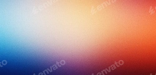 Preview: Grainy gradient background orange blue purple abstract noise texture poster banner design