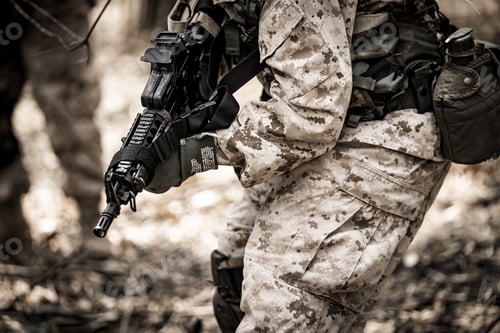 Preview: US marines in the mountains during the military operation