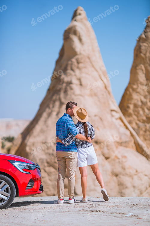 Preview: Happy couple on summer car vacation