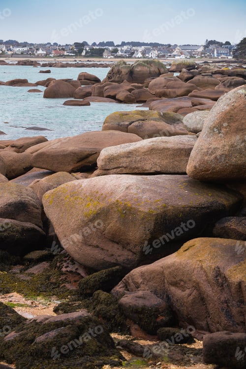 Preview: typical Brittany coast in the north of France