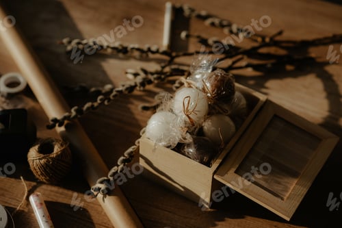 Preview: Closeup of rustic elements for creative decors