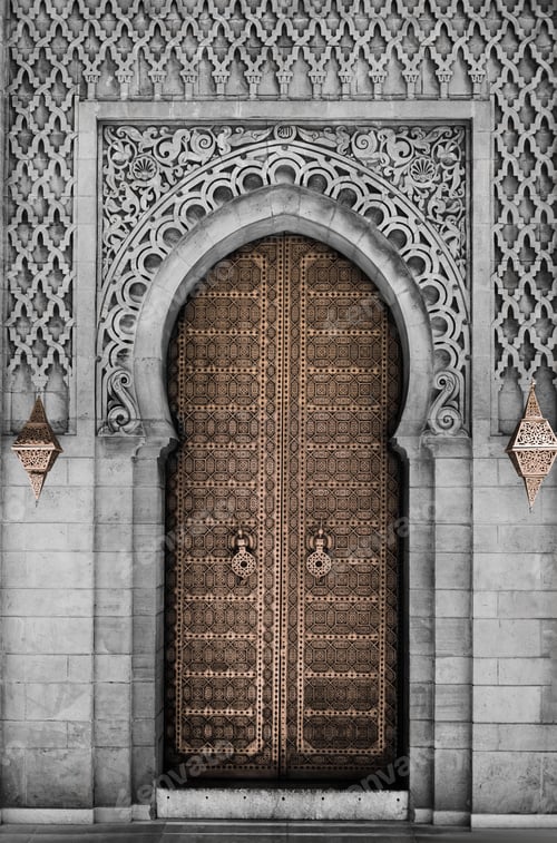 Preview: Arabic oriental styled door in Morocco