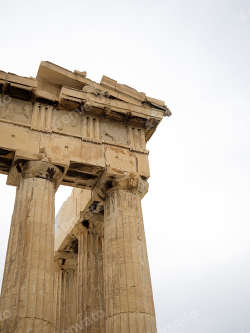 Preview: columns of the Acropolis (Propilea) Athens