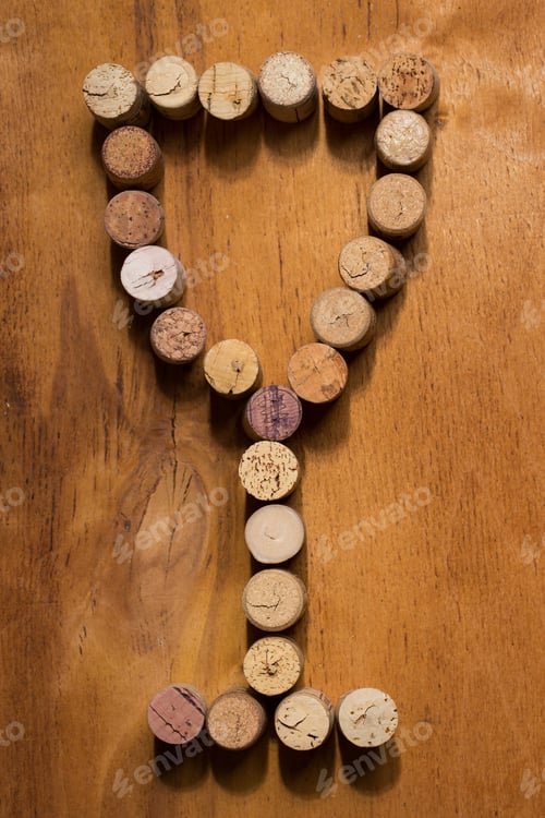 Preview: Wine corks on the table