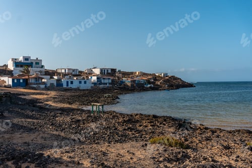 Preview: Beach of the fishing village of Majanicho, north of the island of Fuerteventura