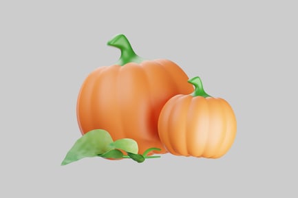 Preview: Pumpkins and Leaves